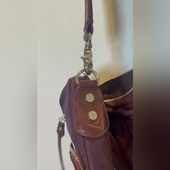 MZ Wallace Paige shoulder bag burgundy/wine color - Picture 7 of 10